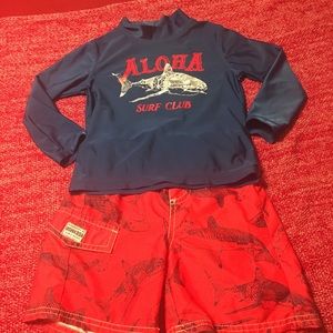Boys Swim Bundle (Rash-guard and Swim Trunks)
